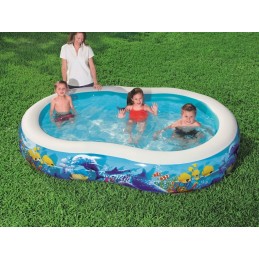 Bestway 262cm didelis pripučiamas žuvų baseinas 54118