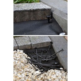 ✨ 12 cm plastikiniai kaiščiai agrotekstilei ir agrotekstilei tvirtinti sak1000r (1000 vnt.)