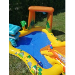 Pripučiamas baseinas vaikams, vandens žaidimų aikštelė, čiuožykla, intex fontanas