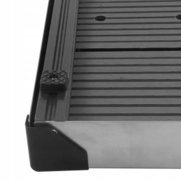 WPC ir plieninė sodo dušo platforma 80x62