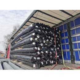 Kokybiška juoda pes150n geotekstilė, matmenys 0,5 m x 5 m