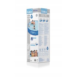 Steel Pro 366x76 Frame Pool Round Bestway for Garden
