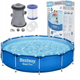 Bestway apaļa rāmja baseins 366 x 366 cm