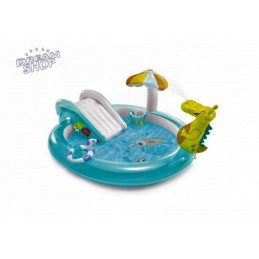 Aligatorių žaidimų aikštelė, baseinas, čiuožykla, intex 57165