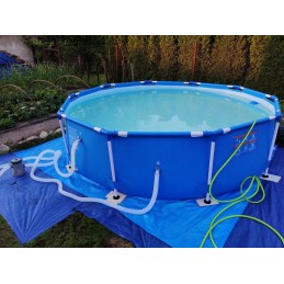 Bestway apvalaus rėmo baseinas 305x76cm 10in1