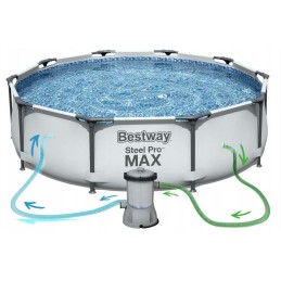 Sodo karkasinis baseinas su pompa 305x76cm 56408