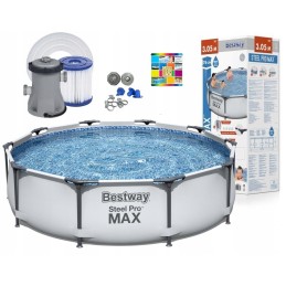 Sodo karkasinis baseinas su pompa 305x76cm 56408