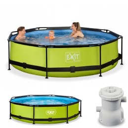 Apvalus sodo karkasinis baseinas 300x76, kalkių siurblys