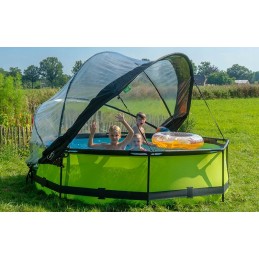 Apvalus sodo karkasinis baseinas 300x76, kalkių siurblys