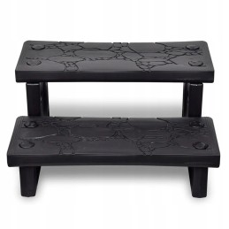 Vidaxl laipteliai kubilui, juodi