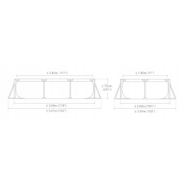 Karkasinis baseinas 300 x 200 x 75 cm 28272 intex