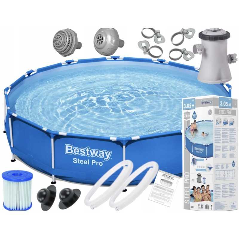 Bestway apvalaus rėmo baseino rinkinys 305x76cm