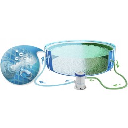 Bestway apvalaus rėmo baseino rinkinys 305x76cm