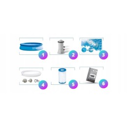 Sodo baseino 396x84 išplėtimas su siurbliu intex 28142 modelis 2024