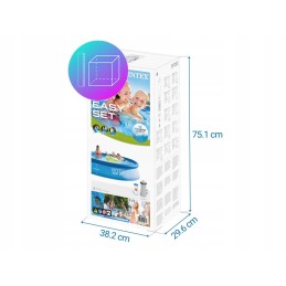 Sodo baseino 396x84 išplėtimas su siurbliu intex 28142 modelis 2024