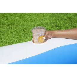 Pripučiamas šeimos baseinas 270x198x51cm bestway langas 2 pripučiamos sėdynės