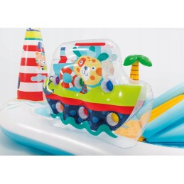 Didelė vandens žaidimų aikštelė žvejys 218x188x99 intex 57162 čiuožykla