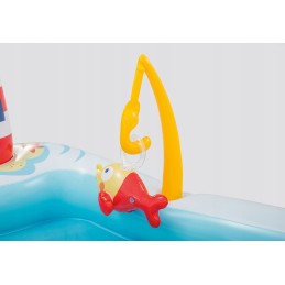 Didelė šeimos vandens žaidimų aikštelė žvejys 218x188x99 intex 57162 čiuožykla