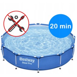 Frame garden pool 366x76 bestway 8in1 pump