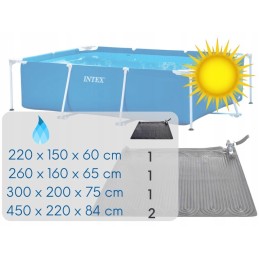 Saulės kilimėlis baseino vandens šildytuvas 120x120 intex 28685 modelis 2024
