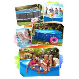Išplečiamas sodo baseinas 305 x 61 cm 16in1 intex 28118 burbulų mašina