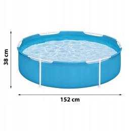 Apvalaus rėmo baseinas vaikams 152 x 38 cm bestway 56283