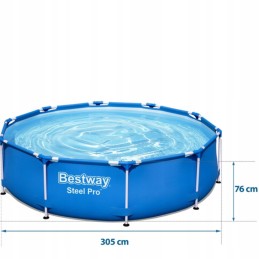 Plieninis sodo baseinas 305 cm x 76 cm bestway 56679