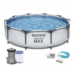 Sodo rėmo baseinas 305 x 76 cm bestway su pompa 56408