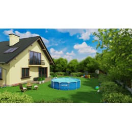 Intex rėmo sodo baseino 366x76 6in1 danga