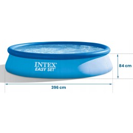 Sodo baseinas intex 28142 396x396x84 cm 7in1