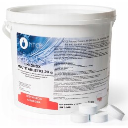 5 kg daugiafunkcinės tabletės 6in1 20g chlorox baseinas