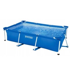 Plieninis sodo baseinas 220 x 150 x 60 cm 2in1 rinkinys intex 28270