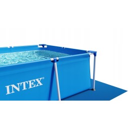 Plieninis sodo baseinas 220 x 150 x 60 cm 2in1 rinkinys intex 28270