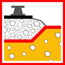 Aukštos kokybės balta geotekstilė 200, 5,4 m pločio - 1 linijinis metras