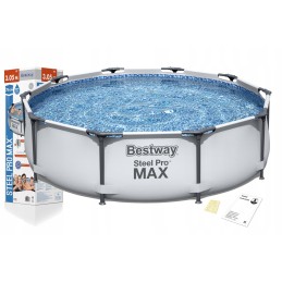 Plieninis sodo baseinas 305 x 76 cm rinkinys 4in1 bestway 56406