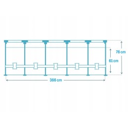 Rėmas sodo baseinas 366x76 intex 28210
