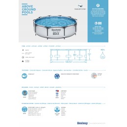 Bestway karkasinis sodo baseinas 305 x 76 56408