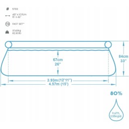 Large garden pool set bestway set