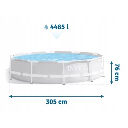 Plieninis sodo baseinas 305 x 76 cm intex 26700