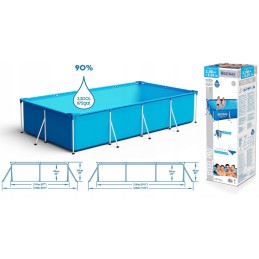 Suure raamiga aiabassein 300x201x66cm bestway