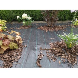 Skarden sodininkystės agrotekstilė 1,6x50 m, 90 g/m2 juoda + tvirtinimo kaiščiai