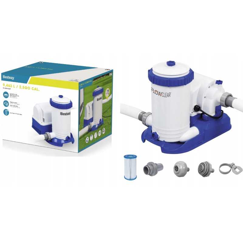 58391 baseino vandens filtras siurblys baseino filtras 9463l h bestway