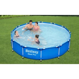 Apvalaus rėmo baseinas, sodas, 11 viename filtro siurblys