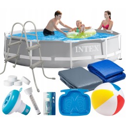 Plieninis sodo baseinas 305 x 76 cm rinkinys 6in1 intex 26700