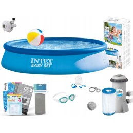 Išplečiamas sodo baseinas 396x84 intex 28142 rinkinys 12in1 modelis 2024