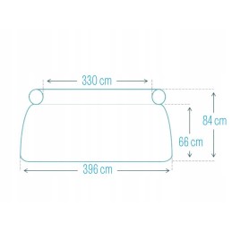 Išplečiamas sodo baseinas 396x84 intex 28142 rinkinys 12in1 modelis 2024
