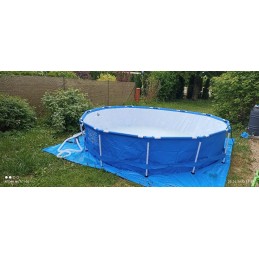 Bestway sodo rėmo baseinas 366x76 56681 pilnas komplektas 15in1