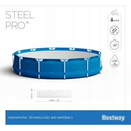 Stell pro bestway rėmo baseinas 305x76 mėlynas