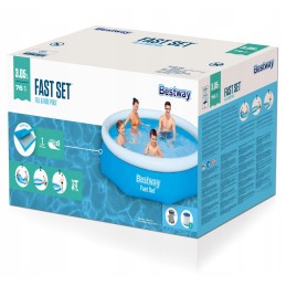 Bestway 57266 sodo išsiplėtimo baseinas 305x76 cm rutulinis apskritimas