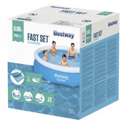 Bestway 57266 sodo išsiplėtimo baseinas 305x76 cm rutulinis apskritimas